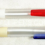 Promotional Frosted Transparent Barrel with Color Trimmed Clip and Tips Plastic Ballpoint Pens